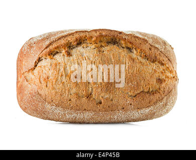 Brot Roggen isoliert auf weißem Hintergrund Stockfoto