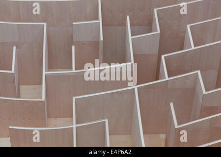 Groß angelegte Labyrinth am National Building Museum - Washington, DC USA Stockfoto