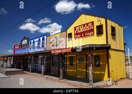 Gebäude in Seligman, historische US Route 66, Arizona, USA Stockfoto