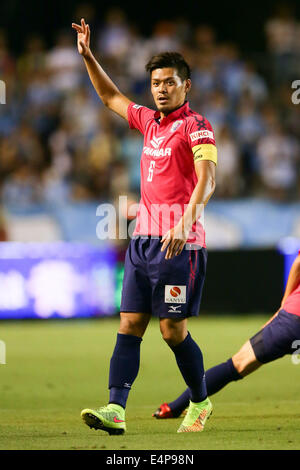 KINCHO Stadion, Osaka, Japan. 15. Juli 2014. Hotaru Yamaguchi (Cerezo), 15. Juli 2014 - Fußball /Soccer: 2014 J.LEAGUE 1.Division zwischen Cerezo Osaka 1-2 Kawasaki Frontale im KINCHO Stadium, Osaka, Japan. © AFLO/Alamy Live-Nachrichten Stockfoto