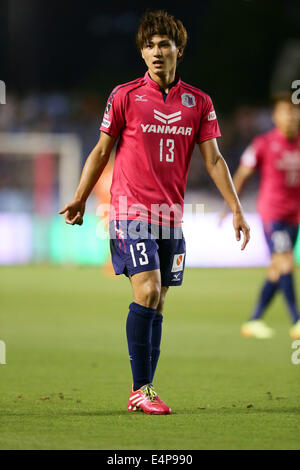 KINCHO Stadion, Osaka, Japan. 15. Juli 2014. Takumi Minamino (Cerezo), 15. Juli 2014 - Fußball /Soccer: 2014 J.LEAGUE 1.Division zwischen Cerezo Osaka 1-2 Kawasaki Frontale im KINCHO Stadium, Osaka, Japan. © AFLO/Alamy Live-Nachrichten Stockfoto