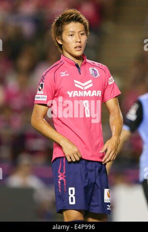 KINCHO Stadion, Osaka, Japan. 15. Juli 2014. Yoichiro Kakitani (Cerezo), 15. Juli 2014 - Fußball /Soccer: 2014 J.LEAGUE 1.Division zwischen Cerezo Osaka 1-2 Kawasaki Frontale im KINCHO Stadium, Osaka, Japan. © AFLO/Alamy Live-Nachrichten Stockfoto