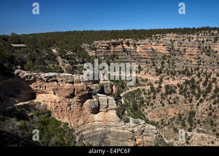 Bright Angel Trail, South Rim, Grand Canyon, Grand Canyon National Park, Arizona, USA Stockfoto