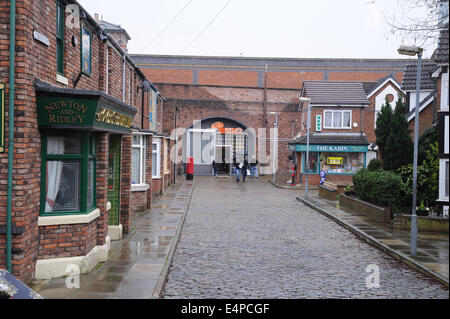 Die Rovers zurück in das ursprüngliche Coronation Street Set Granada Studio, Quay Street, Manchester Stockfoto