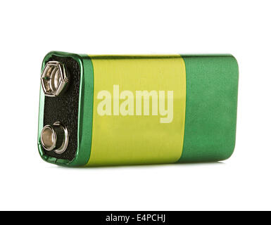 Batterie isoliert auf weißem Hintergrund Stockfoto