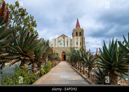 Kirche, in der Nähe von Oudtshoorn, Eden District, Western Cape, Südafrika Stockfoto