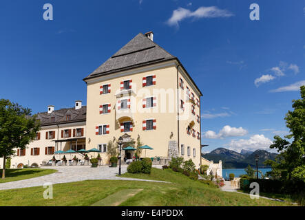 Schloss Fuschl Schloss, Fuschlsee See, Salzkammergut, Salzburger Land, Salzburger Land, Österreich Stockfoto