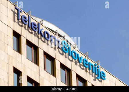 Hauptsitz der slowenischen Telekommunikations Firma Telekom Slovenije, Ljubljana, Slowenien Stockfoto