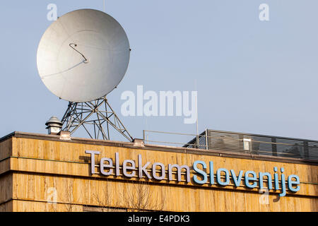 Hauptsitz der slowenischen Telekommunikations Firma Telekom Slovenije, Ljubljana, Slowenien Stockfoto