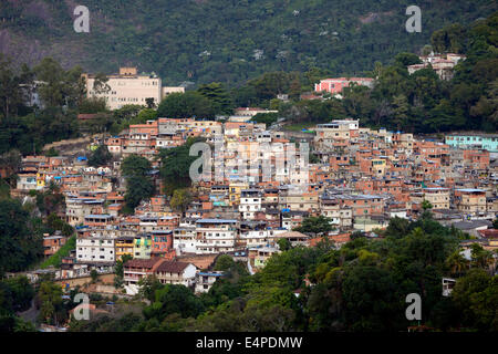 Slum, Guararape Favela, Rio De Janeiro, Brasilien Stockfoto