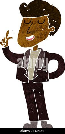 Cartoon coole Kerl schnappen von Fingern Stock Vektor