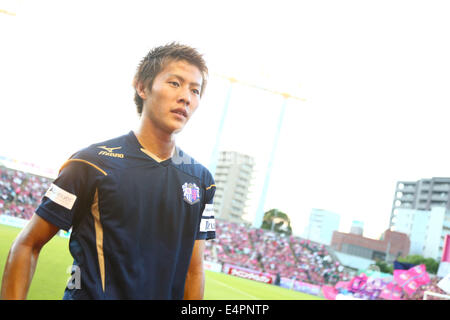 Yoichiro Kakitani (Cerezo), 15. Juli 2014 - Fußball /Soccer: 2014 J.LEAGUE 1.Division zwischen Cerezo Osaka 1-2 Kawasaki Frontale im KINCHO Stadium, Osaka, Japan. (Foto von Kenzaburo Matsuoka/AFLO) Stockfoto