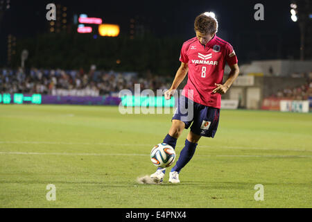 Yoichiro Kakitani (Cerezo), 15. Juli 2014 - Fußball /Soccer: 2014 J.LEAGUE 1.Division zwischen Cerezo Osaka 1-2 Kawasaki Frontale im KINCHO Stadium, Osaka, Japan. (Foto von Kenzaburo Matsuoka/AFLO) Stockfoto