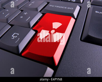 Bild einer Tastatur mit schönen Symbolen. Stockfoto