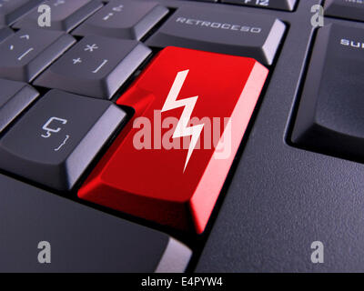 Bild einer Tastatur mit schönen Symbolen. Stockfoto