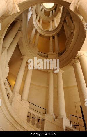 Italien, Rom, Palazzo Barberini, Borromini Treppe (17. Jahrhundert) Stockfoto
