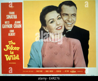 DER JOKER ist WILD 1957 Paramount Film mit Jeanne Crain und Frank Sinatra Stockfoto