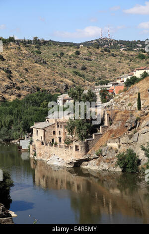 Tejo in Toledo, Castilla-La Mancha, Spanien Stockfoto