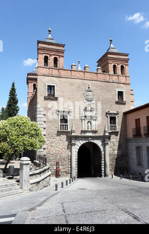 Puerta del Cambron Tor in Toledo, Castilla-La Mancha, Spanien Stockfoto