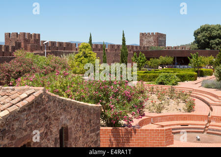 Burg von Silves, 8.-13. Jahrhundert maurische Burg, Silves, Algarve, Portugal Europa Stockfoto