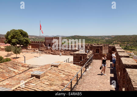 Burg von Silves, 8.-13. Jahrhundert maurische Burg, Silves, Algarve, Portugal Europa Stockfoto