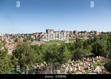 Die Zitadelle und die Wände von Diyarbakir, Anatolien, Türkei Stockfoto