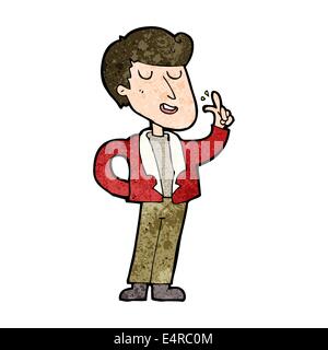 Cartoon coole Kerl schnappen von Fingern Stock Vektor