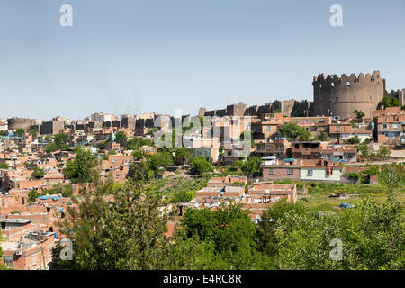 Die Zitadelle und die Wände von Diyarbakir, Anatolien, Türkei Stockfoto