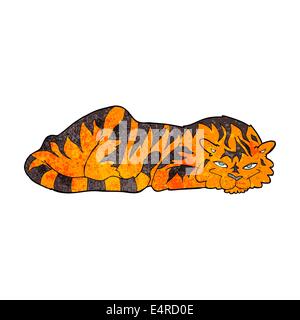 Cartoon ruhen tiger Stock Vektor