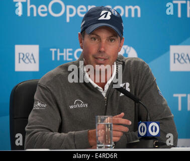 Hoylake, UK. 16. Juli 2014. Die Open Golf Championship. Matt KUCHAR [USA] Pressekonferenz. Bildnachweis: Aktion Plus Sport/Alamy Live-Nachrichten Stockfoto