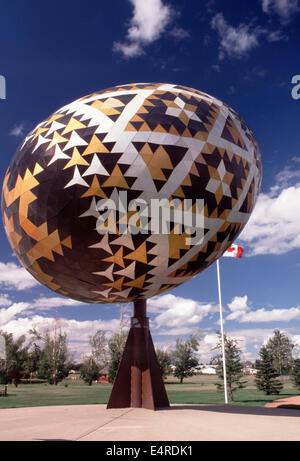 Weltweit größte ukrainische Osterei, Vegreville, Alberta Stockfoto