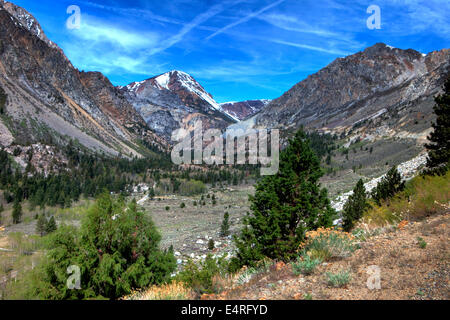 Der Tioga Pass, Yosemite-Nationalpark, Kalifornien, USA Stockfoto