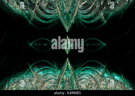 Wunderbar abstrakt dargestellt Glas Objekt Stockfoto