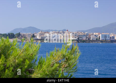 Korfu, Griechenland. Blick auf die Stadt Korfu in Griechenland Stockfoto