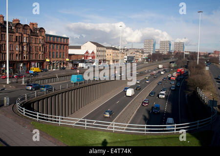 Bereiche von Glasgow City Centre im Sommer Stockfoto