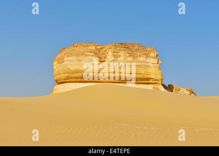 Felsformation in Wüste, Matruh, libysche Wüste, Sahara Wüste, Ägypten, Nordafrika, Afrika Stockfoto