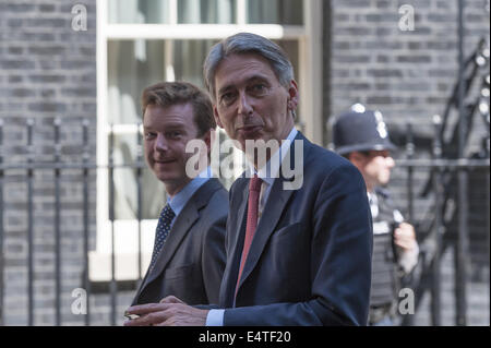 London, UK. 16. Juli 2014. Neuer Außenminister Philip Hammond verlässt Downing Street in London am Tag nach einem großen Kabinettsumbildung stattfand. © Lee Thomas/ZUMA Draht/Alamy Live-Nachrichten Stockfoto