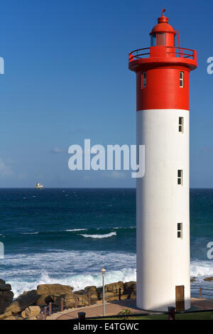 Umhlanga Leuchtturm in Durban, Südafrika Stockfoto