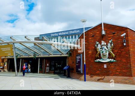 Derby Midland Bahnhof England uk Stockfoto