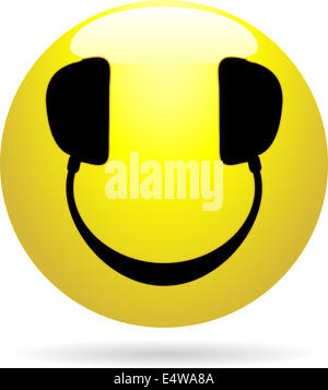 DJ-Smiley Stockfoto