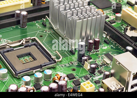 PC Motherboard closeup Stockfoto