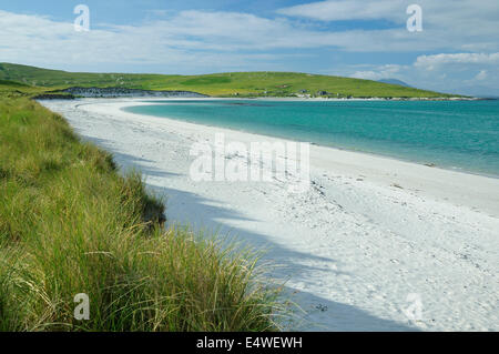 White Shell Sand Strand von Beasdaire, Berneray, äußeren Hebriden Stockfoto