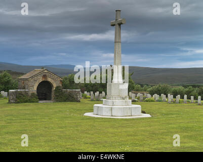 dh Lyness Naval Cemetery HOY ORKNEY Schottischer erster Weltkrieg 1 Friedhof uk Friedhof Militär Friedhof Marine überqueren schottland Grab Stockfoto