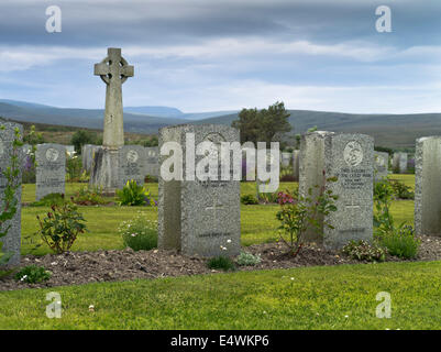 dh Lyness Naval Cemetery HOY ORKNEY Welt Krieg 1 Friedhof uk Friedhof Soldatenfriedhof Marine Stockfoto