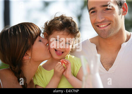 Portrait einer liebevollen Familie Stockfoto