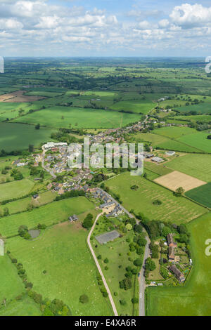 Eine Luftaufnahme des Wappenham in Northamptonshire Stockfoto