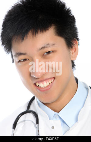 Porträt von lächelnden asiatischen Arzt Stockfoto