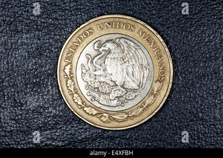 zehn mexikanische Peso-Münze Stockfoto