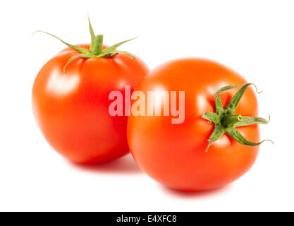 Zwei reife Tomate Stockfoto