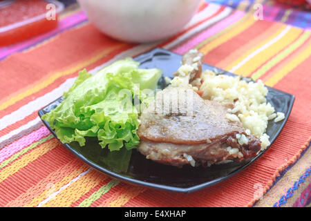 Gebratene Ente Abendessen Stockfoto